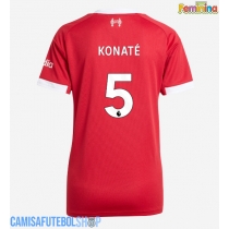Camisa de time de futebol Liverpool Ibrahima Konate #5 Replicas 1º Equipamento Feminina 2025-26 Manga Curta